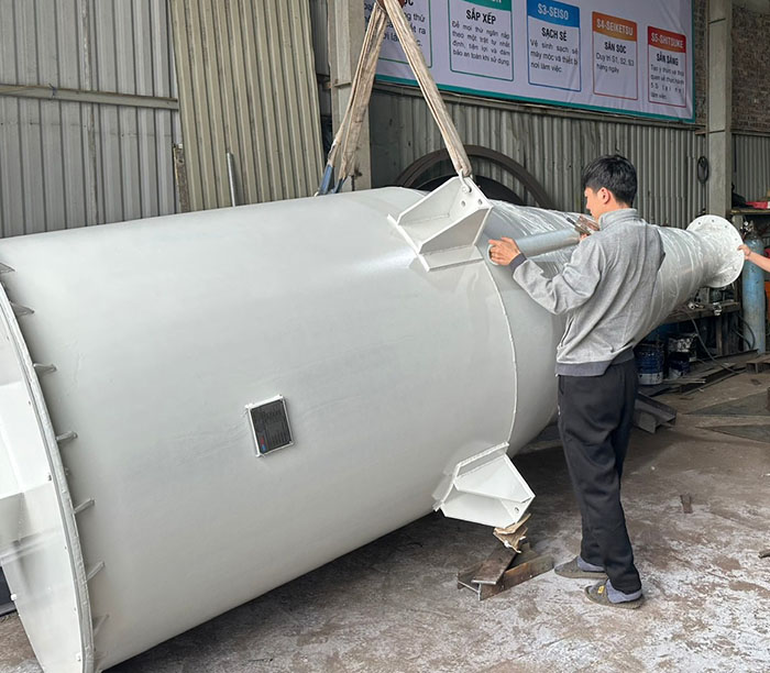 Construction of chemical tanks - TPTech project at Yen My 2 Industrial Park, Hung Yen